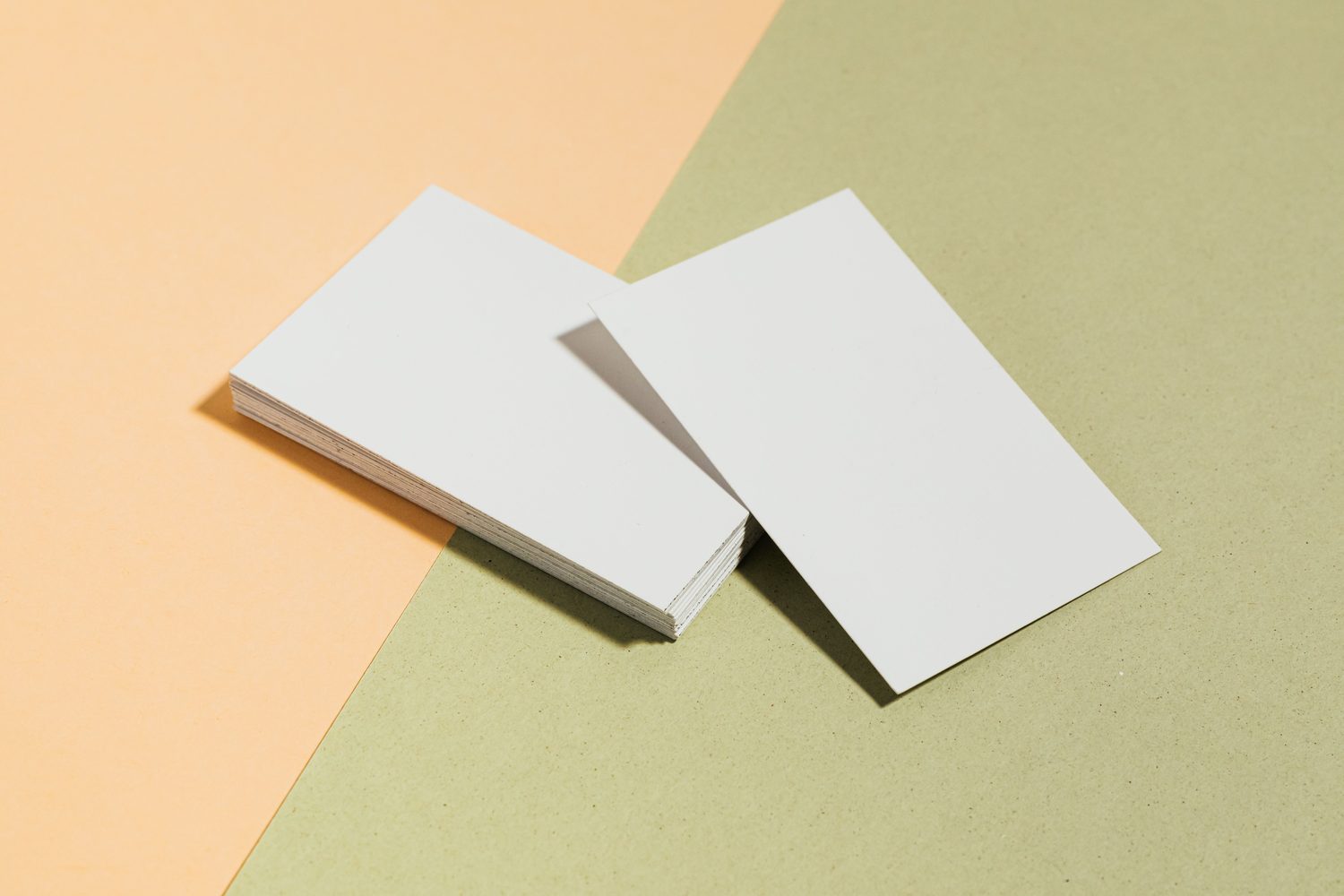 Printed business cards